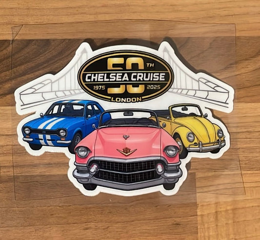 Chelsea Cruise 50th Anniversary Stickers 